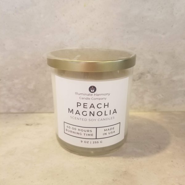 Peach Magnolia Scented Candle