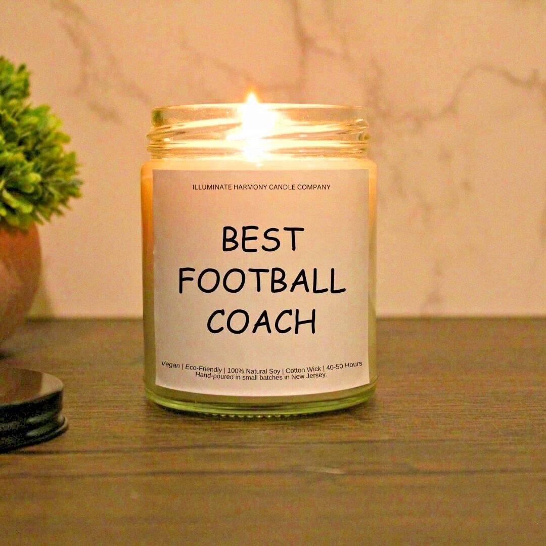 Best Football Coach Candle Gift