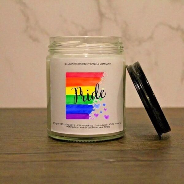 LGBTQ Pride Candle Pride Candle Gift Lesbian Gay Bi Trans Queer Pride Gift | Birthday Gift | Best Friend Gift | LGBTQ Pride Celebration Gift